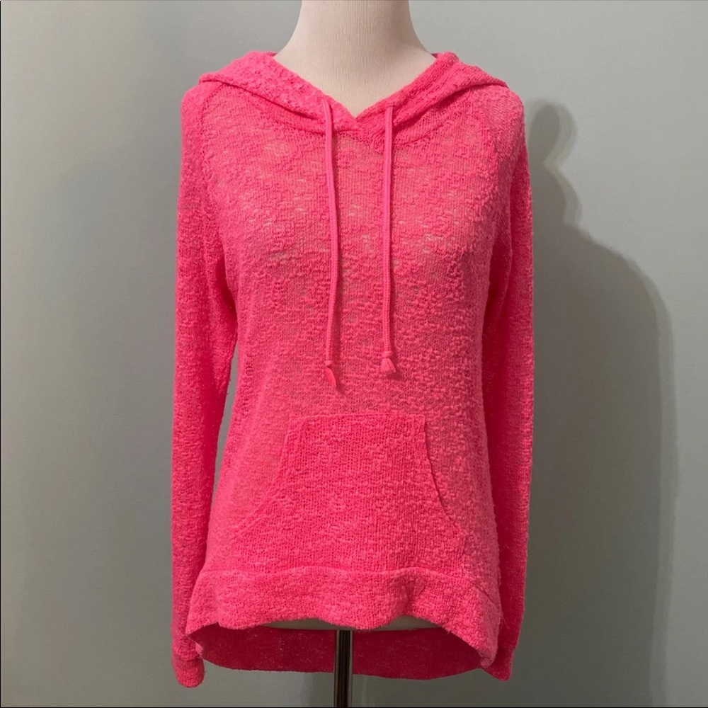 Hot pink Mossimo see through hoodie